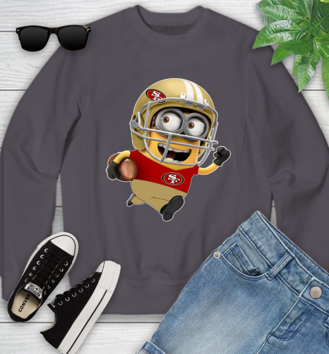 NFL San Francisco 49ers Minions Disney Football Sports Youth Sweatshirt 6