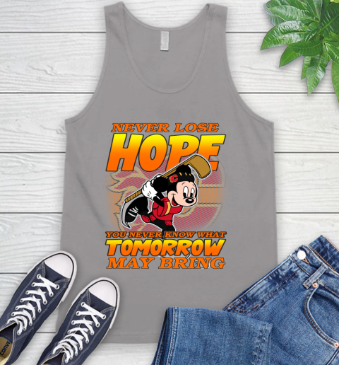 Calgary Flames NHL Hockey ootball Mickey Disney Never Lose Hope Tank Top 3