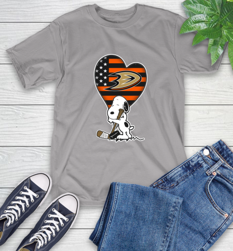 Anaheim Ducks NHL Hockey The Peanuts Movie Adorable Snoopy T-Shirt 6