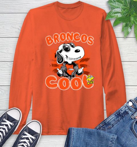 NFL Football Denver Broncos Cool Snoopy Shirt Long Sleeve T-Shirt 4
