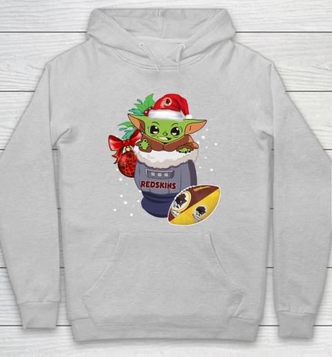 Washington Redskins Christmas Baby Yoda Star Wars Funny Happy NFL Hoodie 6
