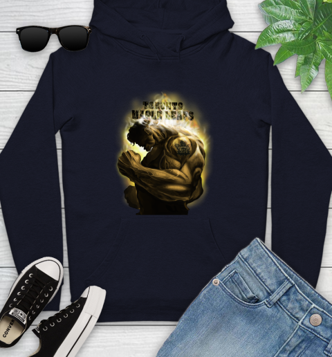 Toronto Maple Leafs NHL Hockey Hulk Marvel Avengers Sports Youth Hoodie 3