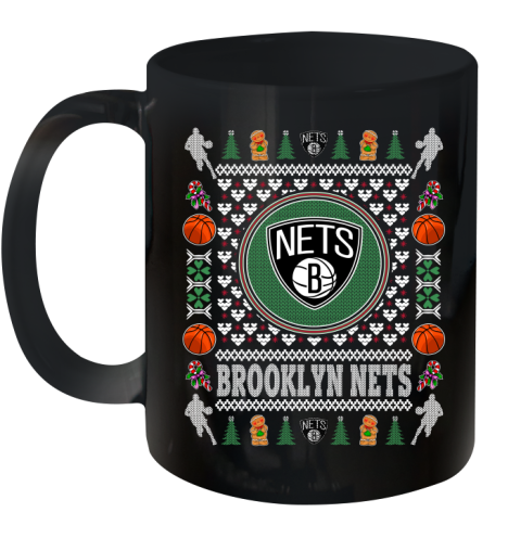 Brooklyn Nets Merry Christmas NBA Basketball Loyal Fan Ceramic Mug 11oz