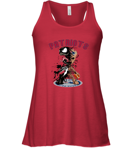 NFL New England Patriots Football Venom Groot Guardians Of The Galaxy p1mBE1O270z flowy tank 32 95 151514 front red