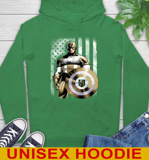 Vegas Golden Knights NHL Hockey Captain America Marvel Avengers American Flag Shirt Hoodie 8