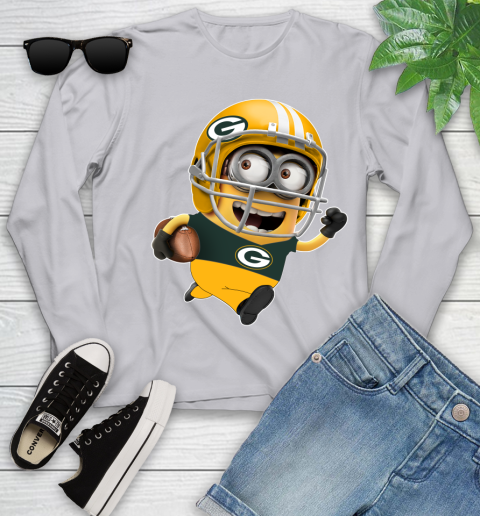 NFL Green Bay Packers Minions Disney Football Sports Youth Long Sleeve 5