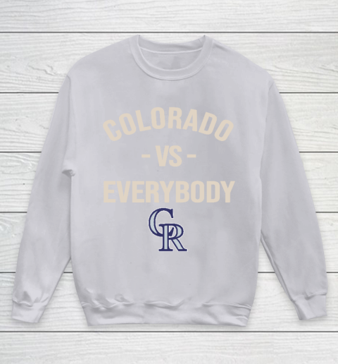 Colorado Rockies Vs Everybody Youth Sweatshirt 3