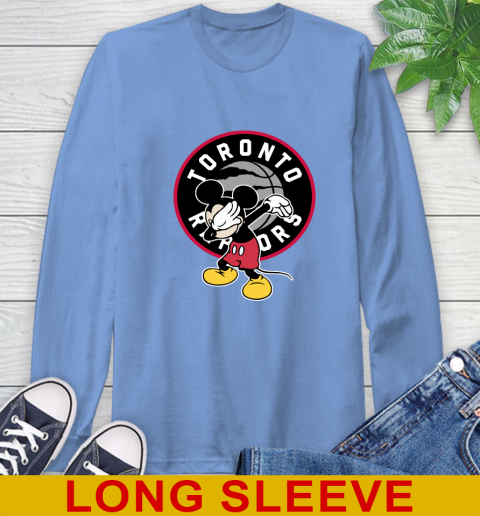 Toronto Raptors NBA Basketball Dabbing Mickey Disney Sports Long Sleeve T-Shirt 11
