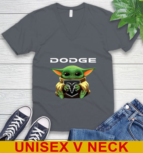 Star Wars Baby Yoda Hugs Dodge Car Shirt 50