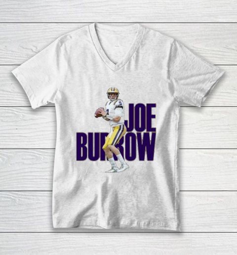 Joe Burrow LSU Tigers Football V-Neck T-Shirt