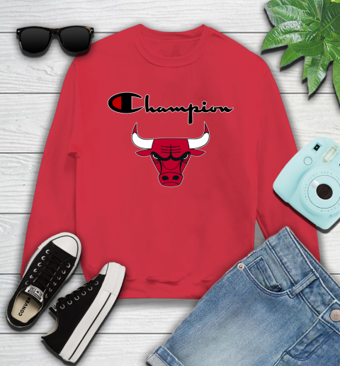 NBA Basketball Chicago Bulls Champion Shirt Youth Sweatshirt 5
