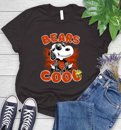 NFL Football Chicago Bears Cool Snoopy Shirt Women's T-Shirt 9