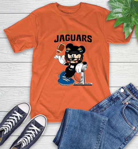 NFL Jacksonville Jaguars Mickey Mouse Disney Super Bowl Football T Shirt T-Shirt 5