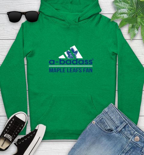 NHL A Badass Toronto Maple Leafs Fan Adidas Hockey Sports Youth Hoodie 9