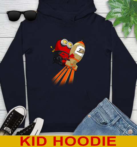 NHL Hockey Anaheim Ducks Deadpool Minion Marvel Shirt Youth Hoodie 3
