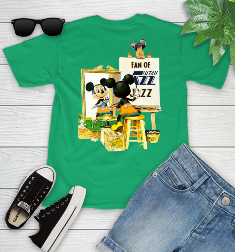 NBA Basketball Utah Jazz Mickey Drawing Shirt 100