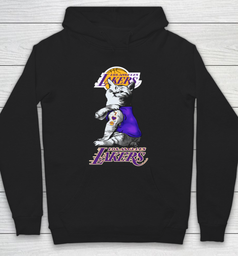 NBA Basketball My Cat Loves Los Angeles Lakers Hoodie