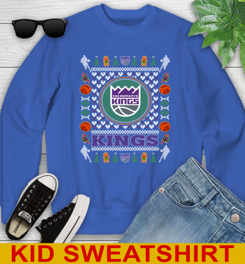 Sacramento Kings Merry Christmas NBA Basketball Loyal Fan Youth Sweatshirt 6