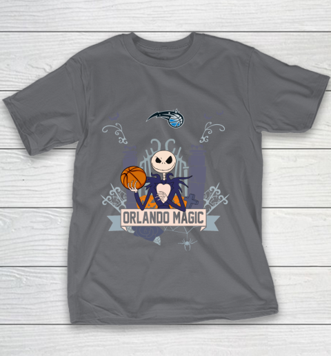 NBA Orlando Magic Basketball Jack Skellington Halloween Youth T-Shirt 5