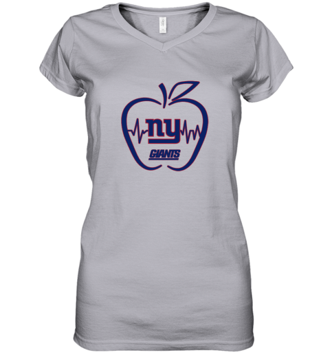 NY APPLE ladies v-neck (grey)