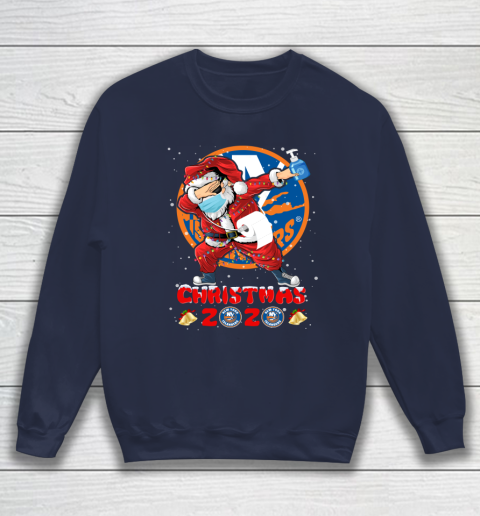 New York Islanders Funny Santa Claus Dabbing Christmas 2020 NHL Sweatshirt 2