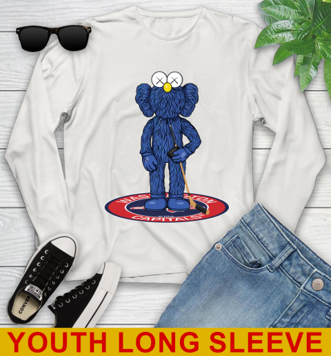 NHL Hockey Washington Capitals Kaws Bff Blue Figure Shirt Youth Long Sleeve 12