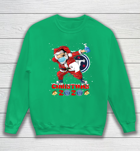 Tennessee Titans Funny Santa Claus Dabbing Christmas 2020 NFL Sweatshirt 5
