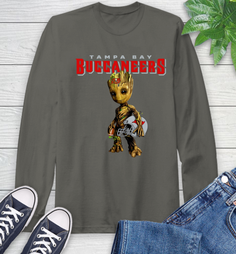 Tampa Bay Buccaneers NFL Football Groot Marvel Guardians Of The Galaxy Long Sleeve T-Shirt 8