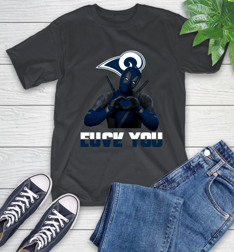 NHL Los Angeles Rams Deadpool Love You Fuck You Football Sports T-Shirt