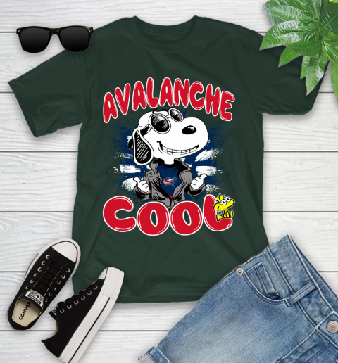 NHL Hockey Columbus Blue Jackets Cool Snoopy Shirt Youth T-Shirt 4