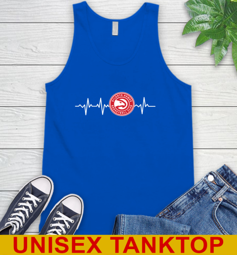 Atlanta Hawks NBA Basketball Heart Beat Shirt Tank Top 4