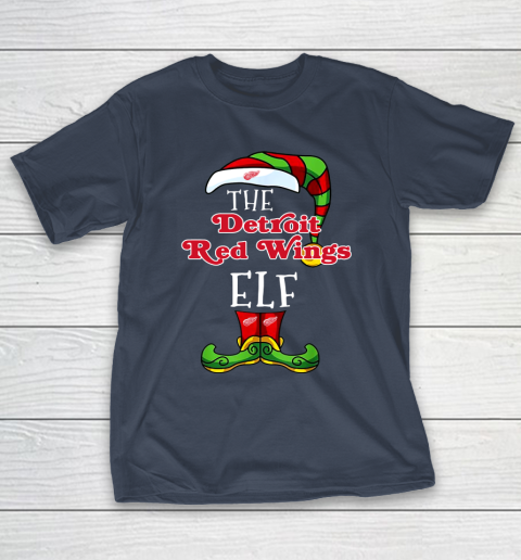 Detroit Red Wings Christmas ELF Funny NHL T-Shirt 3