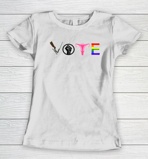 Vote Election Shirt Blm Pro Choice Gun Reform Lgbtq Women's T-Shirt