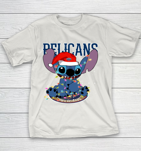 New Orleans Pelicans NBA noel stitch Basketball Christmas Youth T-Shirt 8