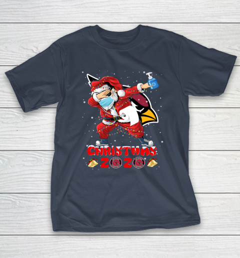 Arizona Cardinals Funny Santa Claus Dabbing Christmas 2020 NFL T-Shirt 3
