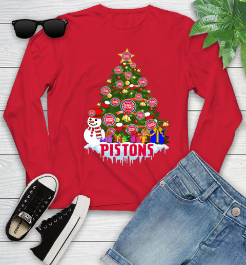 Detroit Pistons Merry Christmas NBA Basketball Sports Youth Long Sleeve 12 Detroit Pistons Merry Christmas NBA Basketball Sports Youth Long Sleeve - Image 12