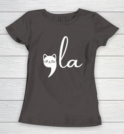 Cat Comma La Kamala Harris For President 2024 Election Women's T-Shirt 5