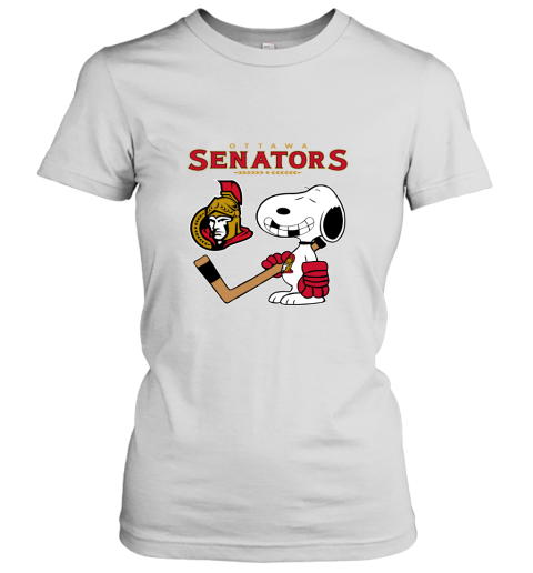 Ottawa Senators Ice Hockey Broken Teeth Snoopy NHL Women's T-Shirt