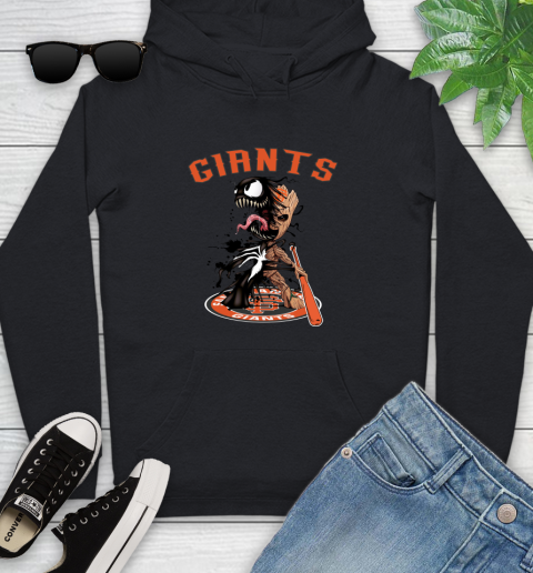 MLB San Francisco Giants Baseball Venom Groot Guardians Of The Galaxy Youth Hoodie 2