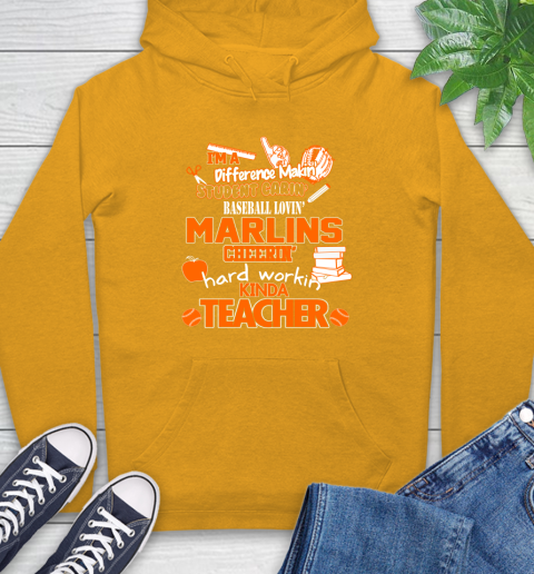 Milwaukee Brewers MLB I'm A Difference Making Student Caring Baseball Loving Kinda Teacher (2) Hoodie 2