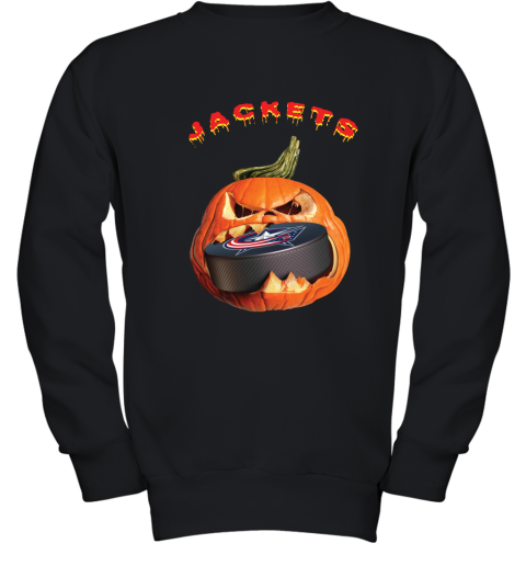Columbus Blue Jackets NHL Special Pumpkin Halloween Night Hoodie T Shirt -  Growkoc