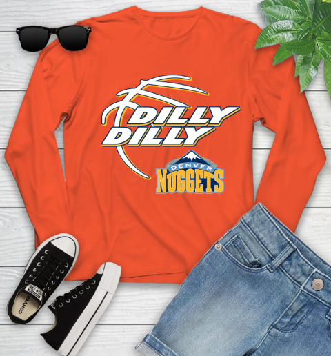 NBA Denver Nuggets Dilly Dilly Basketball Sports Youth Long Sleeve 4
