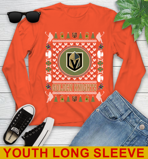 Vegas Golden Knights Merry Christmas NHL Hockey Loyal Fan Youth Long Sleeve 3