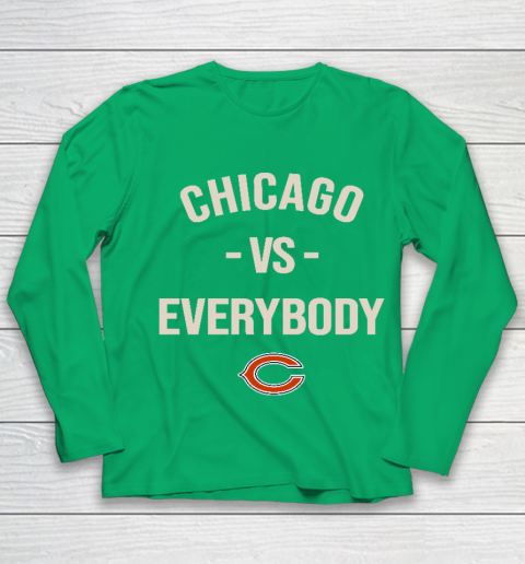 Chicago Bears Vs Everybody Youth Long Sleeve 4