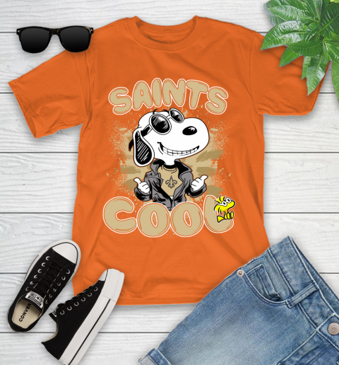 NFL Football New Orleans Saints Cool Snoopy Shirt Youth T-Shirt 8