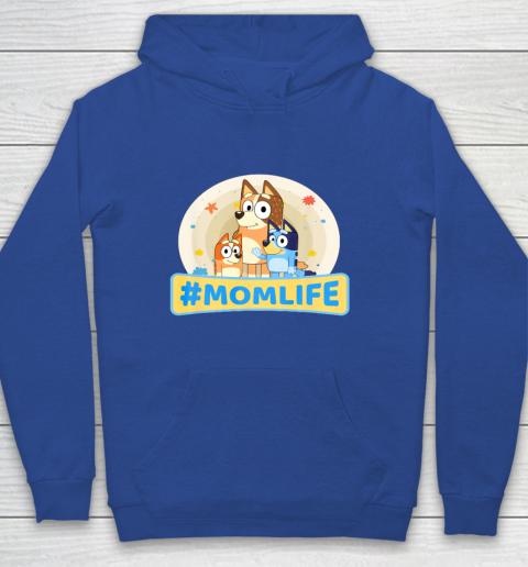 Bluey Mom Family For Life Youth Hoodie 6