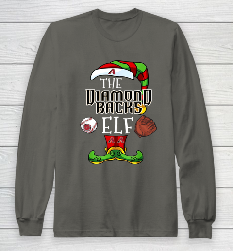 Arizona Diamondbacks Christmas ELF Funny MLB Long Sleeve T-Shirt 5