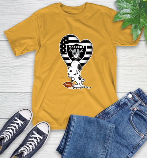 Oakland Raiders NFL Football The Peanuts Movie Adorable Snoopy T-Shirt 3