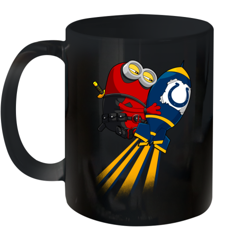 NFL Football Indianapolis Colts Deadpool Minion Marvel Shirt Ceramic Mug 11oz