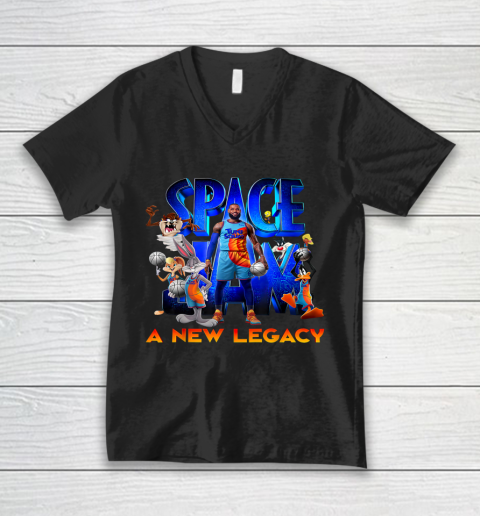 Movie Space Jam Legacy Tune Squad Basketball V-Neck T-Shirt